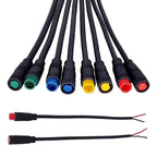5/10/100 Sets M6/M8 Mini Ebike Display Connector Quick Plug Connecting Wires 2/3/4/5/6P Julet Sensor Connector With Cable 20CM