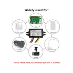Waterproof 12V/24V to 5V Converter DC-DC Buck Module Power Adapter USB-A Female/C Type/Dual USB/Open Wire Connector