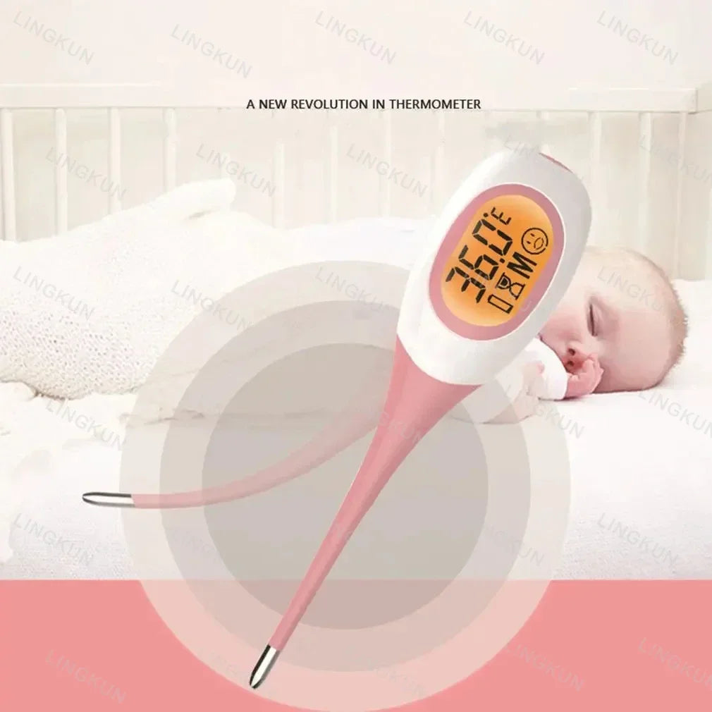 Professional Animal Digital Thermometer with Soft Probe Blue Digital Pet Dog Cat Veterinary Thermometer Waterproof Equipment