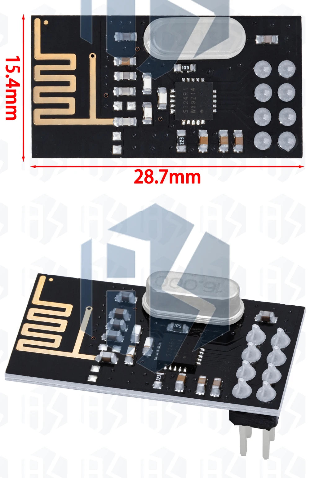 1PC 2.4G NRF24L01+ Upgraded Wireless Module: DIY for Arduino-Compatible Communication Kit (2Mbit/s Data Transmission)