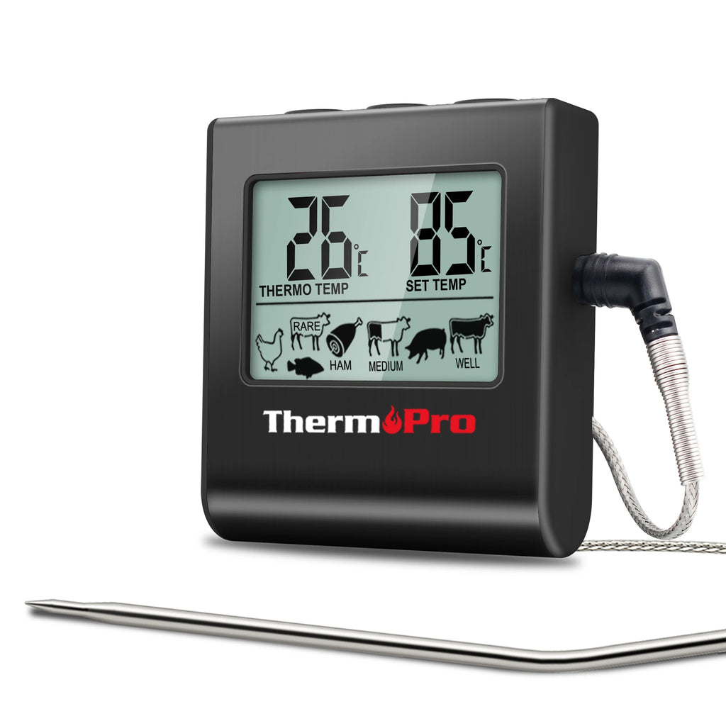 ThermoPro TP-16 Digital Thermometer For Oven Smoker Candy Liquid Kitchen Cooking Grilling Meat BBQ Thermometer and Timer