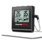 ThermoPro TP-16 Digital Thermometer For Oven Smoker Candy Liquid Kitchen Cooking Grilling Meat BBQ Thermometer and Timer