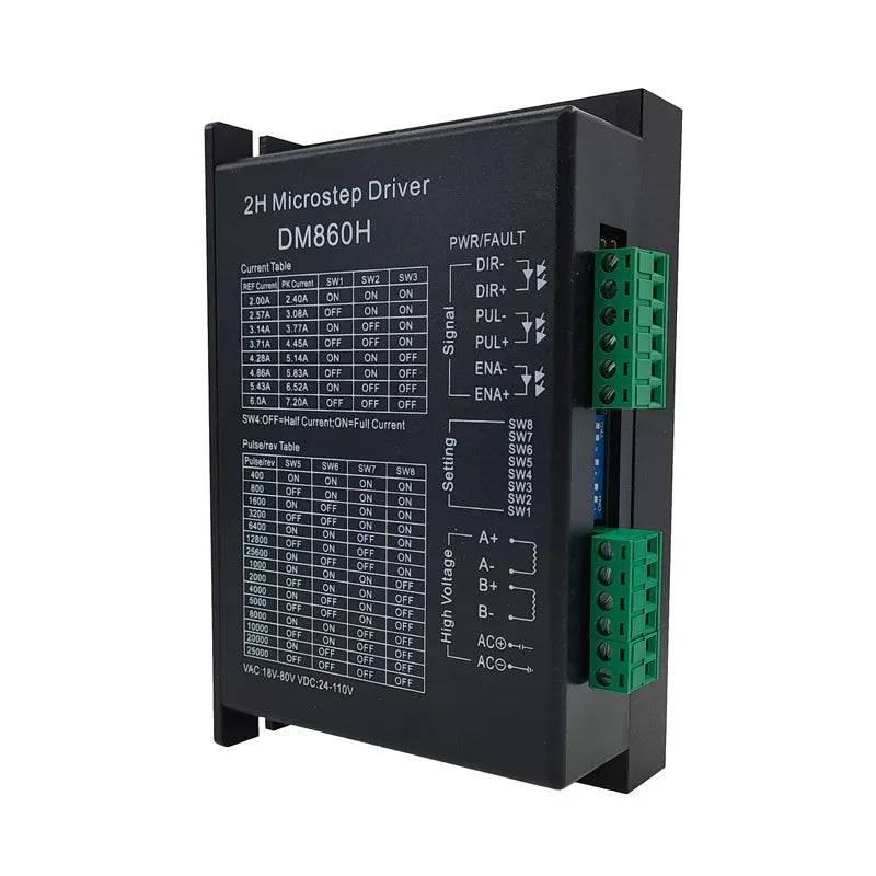 Stepper Motor TB6600 DM542 DM556 DM860 DM860H Driver Cintroller Microstep Motor Brushless Shell For 42/57/86 Nema17 Nema23