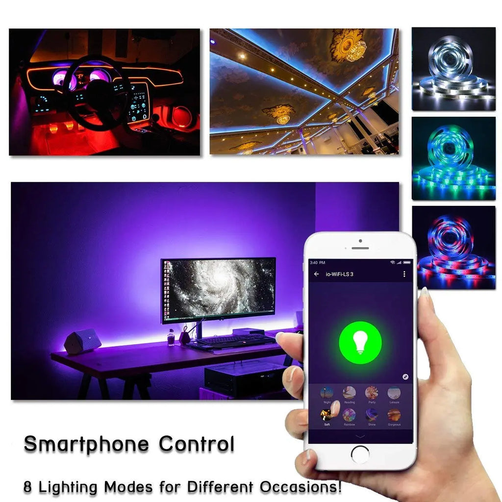 DC5-24V Tuya Wifi Wireless LED Controller Support iOs Android APP Alexa Google Voice Control for DIM CCT RGB RGBW RGBCCT Strip