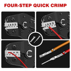 Box SN-58B 1550PCS Terminals Crimping Tool Kit 2.54mm Pitch Dupont Connectors Crimper Non-insulated Open Barrel Crimping Plier