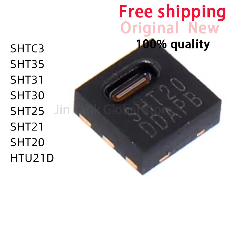 5Pcs HTU21D SHTC3 SHT35 SHT31 SHT30 SHT25 SHT21 SHT20 IC Chip In Stock Wholesale