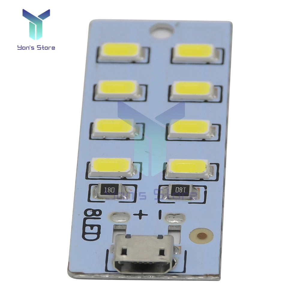 Mirco USB 5730 LED Lighting Panel USB Mobile Light Emergency Light Night Light White 5730 SMD 5V 430ma~470ma DIY Desk Lamp