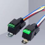 1PC 12V DC 4 Pin Car Automotive Fused Relay 30A Normally Open Relais 30A Fuse with 4pin/5Pin Backrest