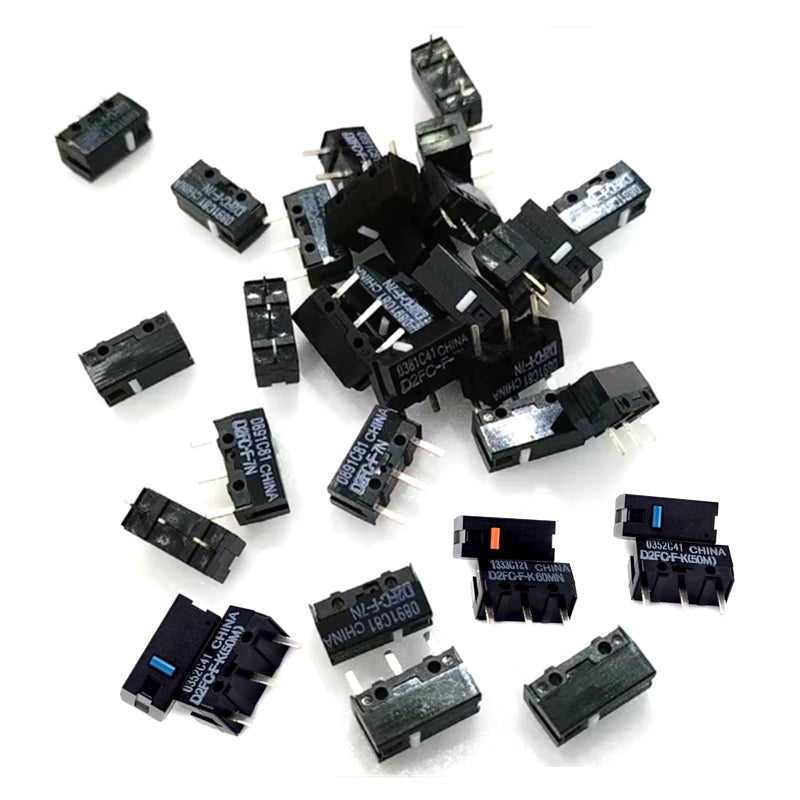 D2FC Series For OMRON Microswitch D2FC-F-K 50M D2FC-F D2FC-F-7N 10M 20M Mouse Button Fretting DF2 DF2C-F-7N