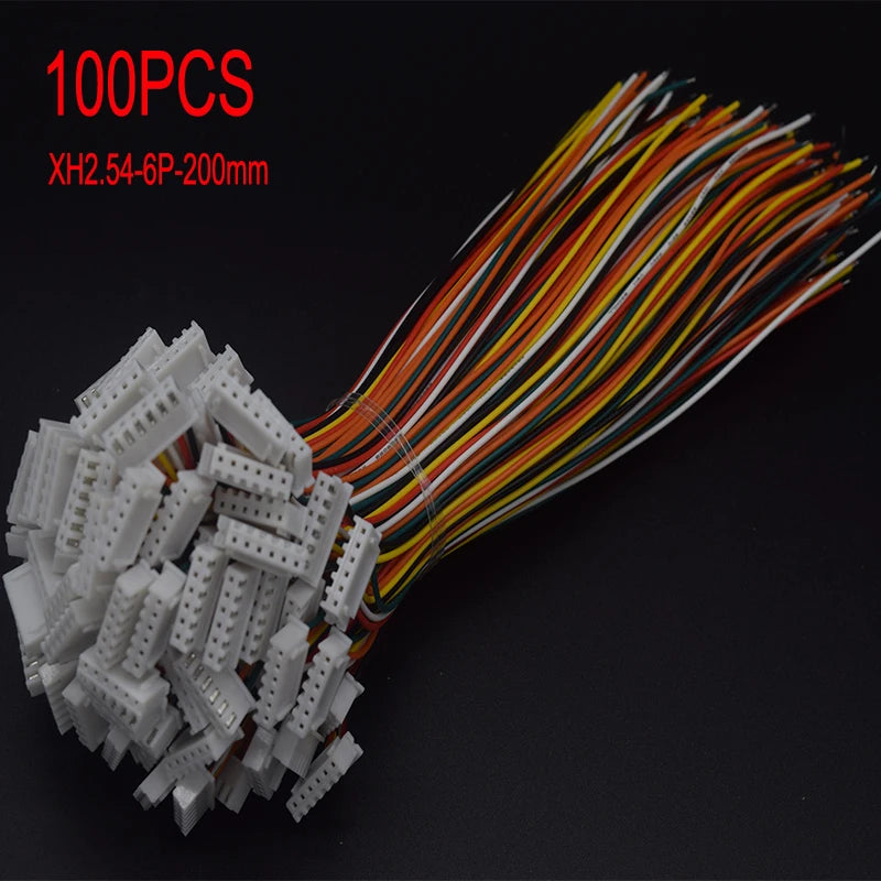 100PCS Mini Micro JST XH2.54 2.0 PH Male Female Connector 2/3/4/5/6/7/8/9/10-Pin Plug With terminal Wires Cables Socket 20/10CM
