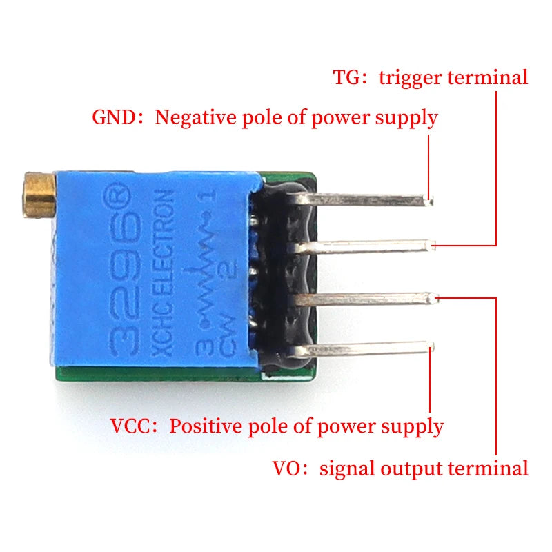 1/5/10Pcs NE555 DW44 Monostale Circuit Module Falling Edge Trigger For Delay Switch Timer