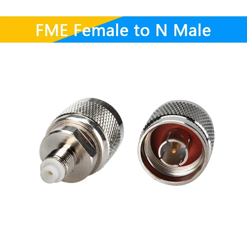 1-10PCS SMA To FME Male Female Straight Connector SMA TNC BNC UHF F FME Male Female To FME Male Female Coaxial RF Adapters Brass