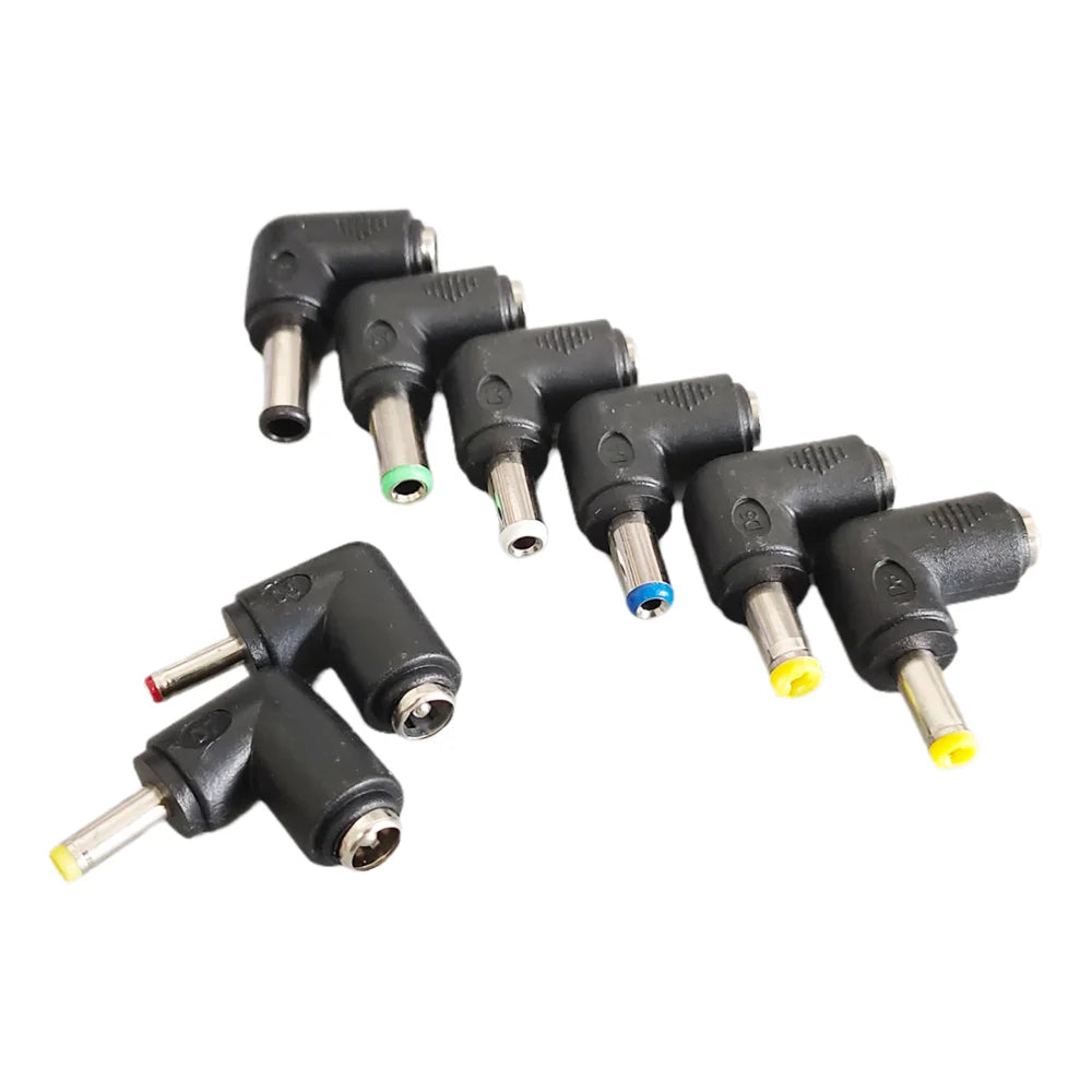 1/2/5P Right Angle DC 5.5 X 2.1mm Female Jack to 3.5x1.35 4.0x1.7 4.8x1.7 5.5x2.1 5.5x2.5 6.3x3.0 6.0x4.4mm Male DC Connector