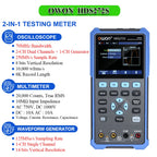 OWON HDS2202S 2102S Digital Oscilloscope 2Channels 200Mhz 1GSa/s Portable 3in1 USB Osiclloscopes + Multimeter+Waveform Generator