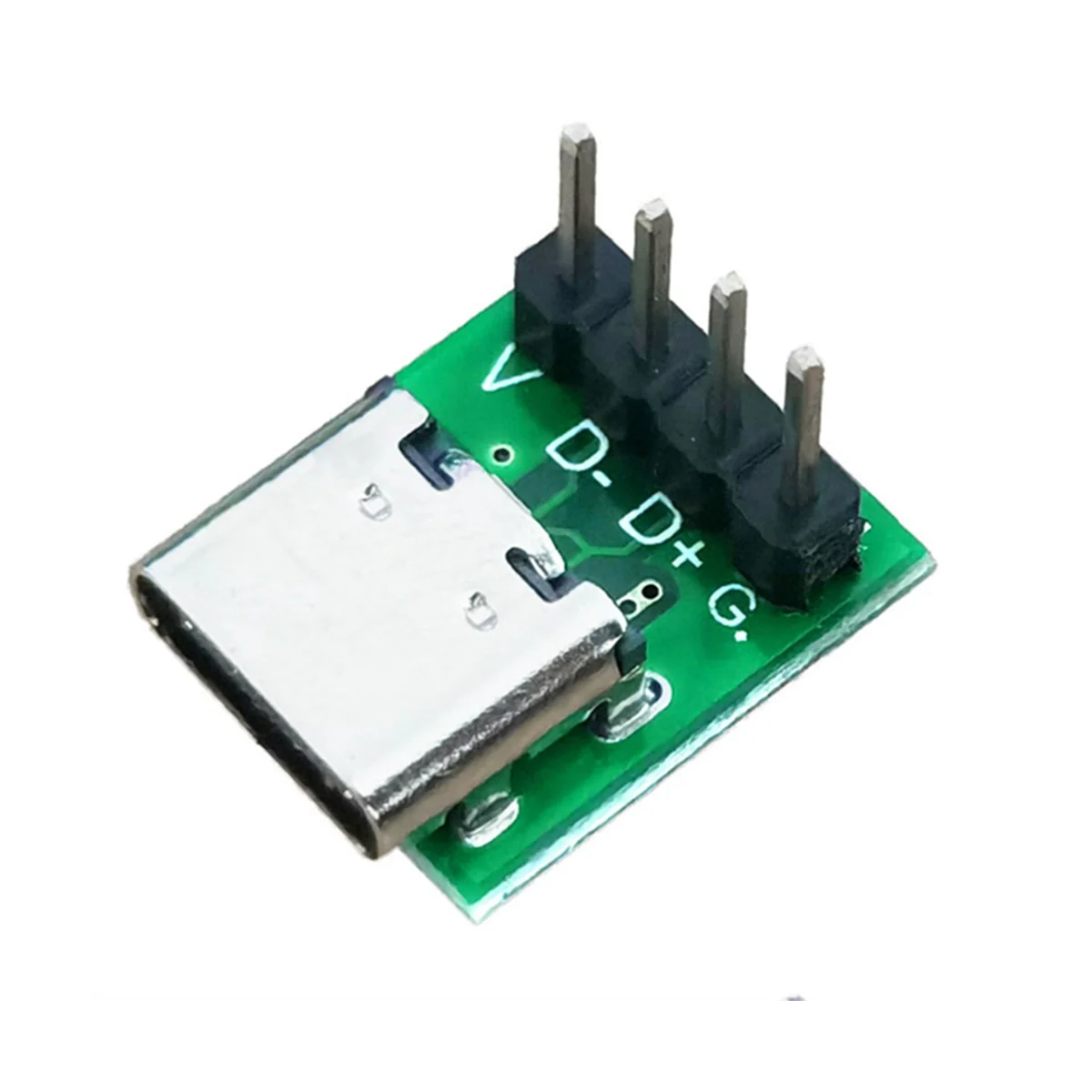 10 Pcs Female Connector USB Type C Breakout Board with PCB Converter Board for Data Line Wire Cable Transfer