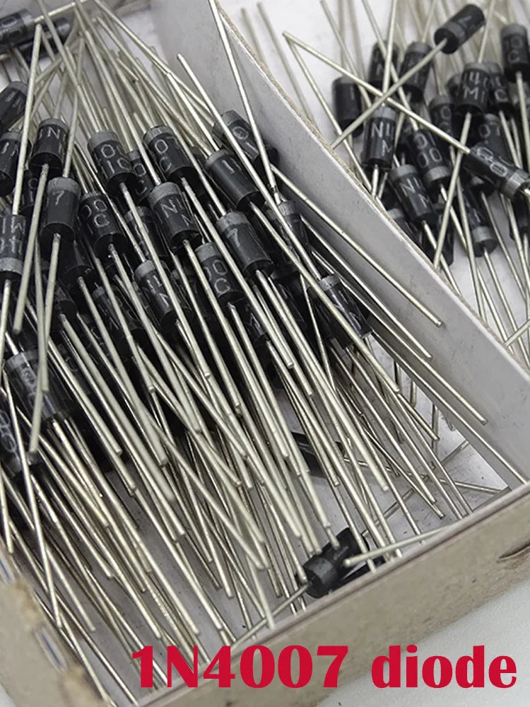 100pcs 1N4007 rectifier diode IN4007 1A 1200V DIP DO-41 Schottky diode
