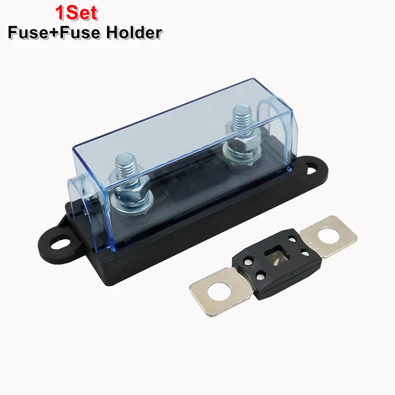1PCS 32V ANM MEGA Bolt-On Auto Fuse Holder With 30A 40A 60A 80A 100A 125A 200A 250A 300A 400A 500A Blade Fuse，For Car/Truck
