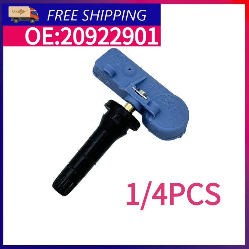 433MHz 20922901 TPMS Tyre Pressure Sensor For Chevrolet Captiva Cobalt Aveo Matiz Orlando Spark Tahoe Tracker Trailblazer 1/4PCS