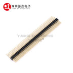 0.1" 1.27mm Pitch 2x50P Double Row Right Angle SMT/SMD Surface Mount PCB Board Pinheader PH2.5 Solder Male Pin Header Connector