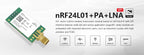 2PCS nRF24L01P 2.4GHz 500mW E01-2G4M27D SPI Transceiver E01-2G4M27D 27dBm SMA Long Range nRF24L01 PA LNA Transmitter Receiver