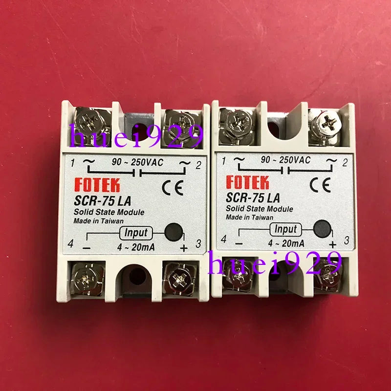 Original And Genuine Taiwan Yangming FOTEK Solid State Relay SCR-75LA Replaces SSR-75LA With A Penalty Of Ten For False One.