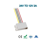 24V to 12V 1A 2A 3A 4A 5A 60W Buck Model Converter Stabilizer DC-DC Step Down Voltage Regulator Model Power for Cars Waterproof