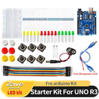 Smart Electronics Starter Kit For arduino uno r3 mini Breadboard LED jumper wire button