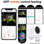 Automatic Fish Feeder 230ml Large Capacity 2.4G 5G WiFi Automatic Fish Food Dispenser with App Control Timer 2.5K Camera