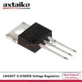 10PCS LM340T-5.0/NOPB TO-220 LM340T5 7805 LM7805 L7805CV LM7805CT LM340 DIP 1.5A 5V Fixed Voltage Regulators Chip Transistor IC