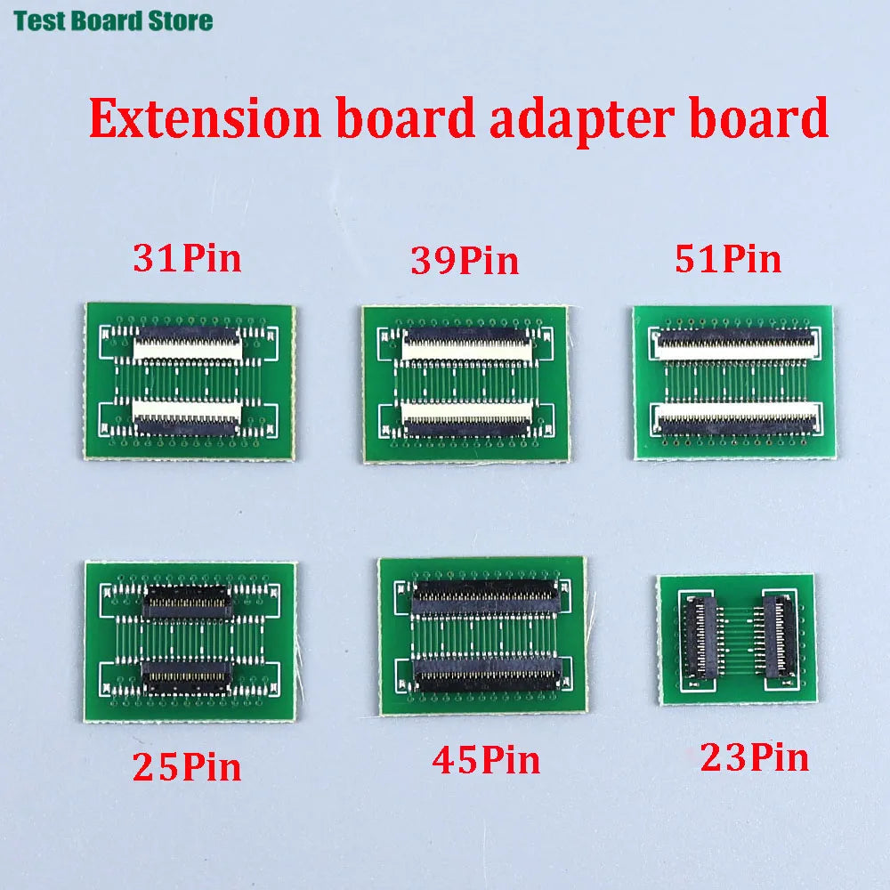 FPC FFC Flexible Flat Cable Extension Connection Board 0.3 MM PCB Pitch 21Pin 25 31 39 45 51 PIN Connector FPC Adapter