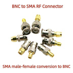 SMA Male Plug to BNC Female M/F Radio Antenna Connector RF Converter M/F Radio Antenna Adapters Kit Coaxial SMA to BNC Adapter