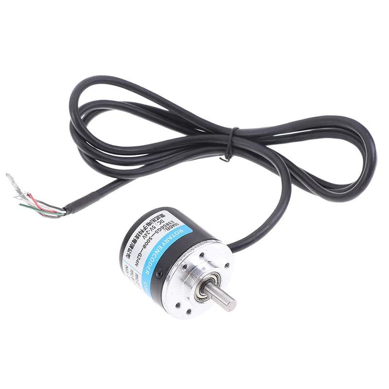 100-600P/R Incremental Photoelectric Rotary Encoder DC 5V-24V Mini Pulse Speed Measuring Sensor