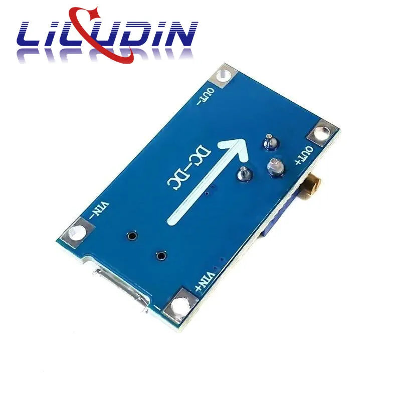 MT3608 DC-DC Adjustable Boost Module 2A Boost Plate Step Up Module with MICRO USB 2V-24V to 5V 9V 12V 28V