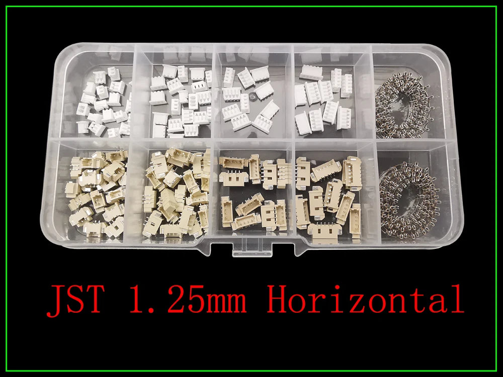 1Box SH 1.0/JST 1.25mm/ZH 1.5mm/PH 2.0mm/SM/SYP/XH 2.54mm/VH 3.96mm Pitch Male Female Housing Terminal Pin Header Wire Connector
