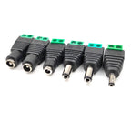 5/10Pcs Solderless DC Jack Plug Connector 3.5x1.35 5.5x2.1 5.5x2.5mm Male Female Adapter for LED Tape Surveillance Camera