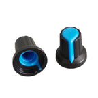 25PCS WH148 Potentiometer Knob Cap 15X17mm 6mm Shaft Hole AG2 for Encoder, Electric Guitar Speaker Mixing Board