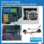 Canbus and Cable For Volkswagen Skoda car android Adapter CAN Bus Decoder SWC Plug&Play Android Radio car Accessories Plug&Play
