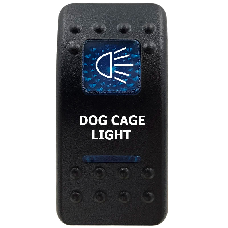 12V Marine Grade Rocker Switch SPST/ON OFF, DPDT/(ON) OFF (ON) Blue Led Light Bar for Carling ARB NARVA Replace Waterproof IP66
