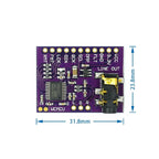 Interface I2S PCM5102A DAC Decoder GY-PCM5102 I2S Player Module pHAT Format Board Digital PCM5102 Audio Board