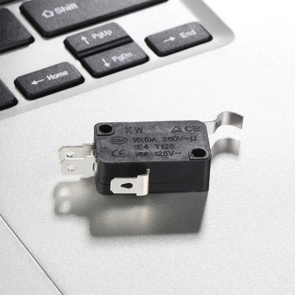10Pcs Micro Limit Switch 3 Long Hinge Lever Momentary Push Button Suitable for Electronic Communication Equipment Audio Business