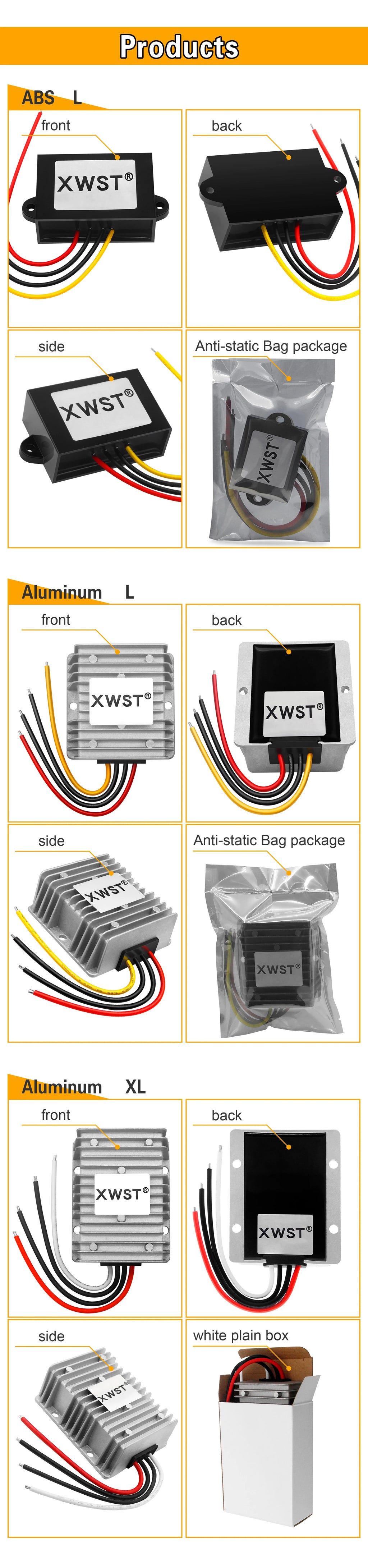 9-36V to 12V DC Voltage Converter Boost Buck Regulator 1-30A Power Inverter Adapter CE Certified for LED Lights