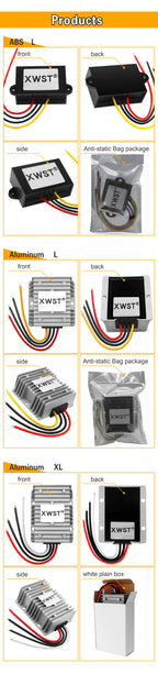 9-36V to 12V DC Voltage Converter Boost Buck Regulator 1-30A Power Inverter Adapter CE Certified for LED Lights