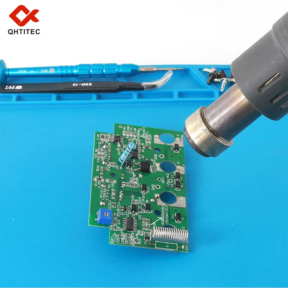 S-140-USA Warehouse Heat Resistant Silicone Soldering Mat Anti-static Insulation Work Pad For Phone Laptop Electronic Repair Maintenance Platform