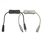 DC Power Cable with ON/OFF Inline Switch, 5.5x2.1mm Male to Female Connector, 5V/12V/24V LED Strip Light Extension Cord