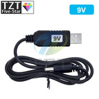 TZT 1/3PCS USB Power Boost Line DC 5V to DC 9V / 12V Step UP Module USB Converter Adapter Router Cable 2.1x5.5mm Plug