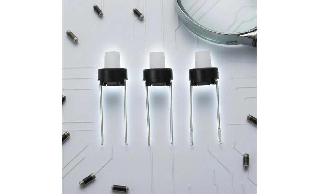 6 X 6 X 5 Mm Switch PCB Mount Through-Hole Tactile Switch Electronic Part Compact Breadboard Use for Musical Instruments