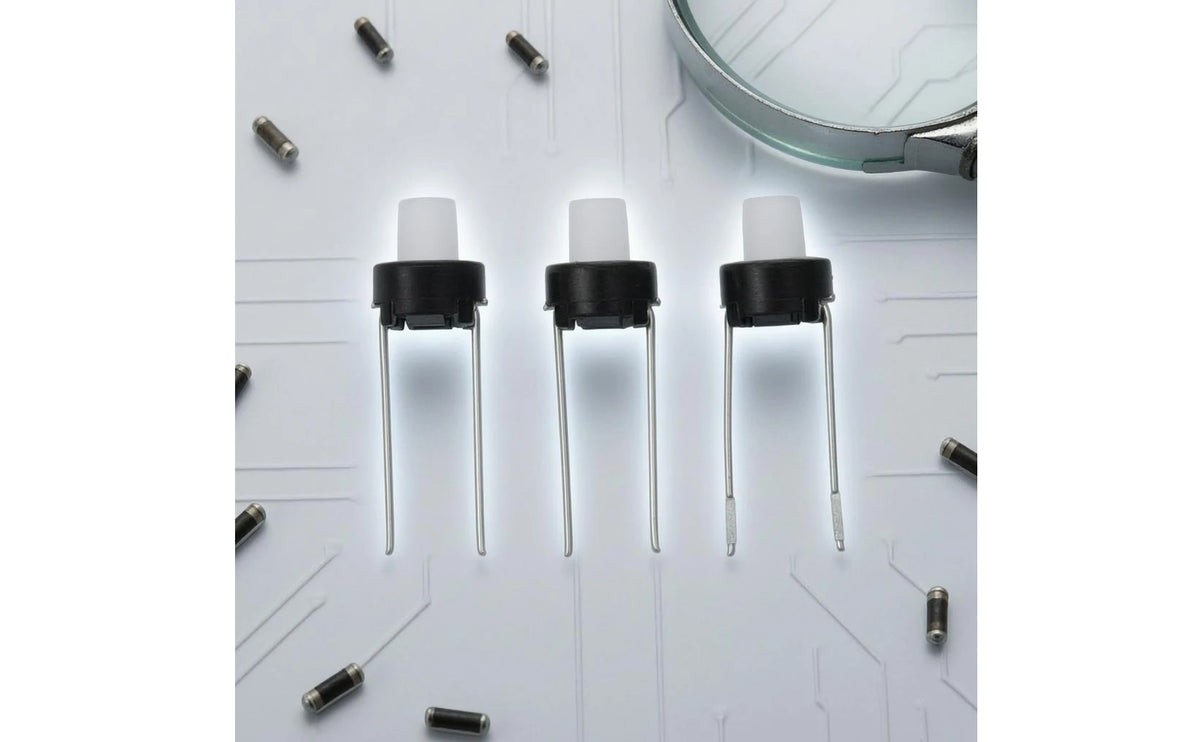 6 X 6 X 5 Mm Switch PCB Mount Through-Hole Tactile Switch Electronic Part Compact Breadboard Use for Musical Instruments