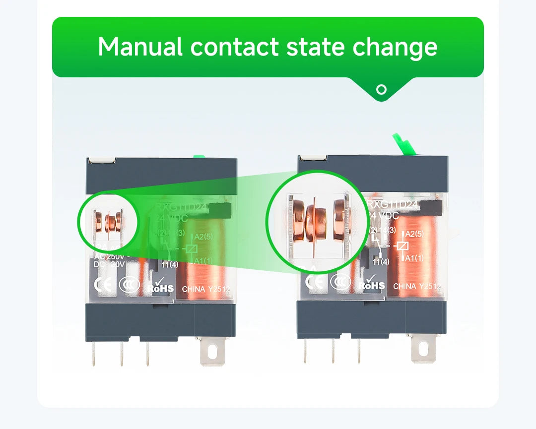 ENMG Relay Module 220VAC 2/4/8/16 Channel SPDT DPDT PLC Signal Amplifier Board Industrial Control Switch