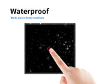 UBARO Eu Wall Touch Switch Luxury Glass Panel Led Indicator Power Light Sensor Button Live Wire Control Switches 1/2/3 Gang