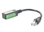 RJ45 8P8C Male to 8Pin Solderless Terminal Block Cable RJ45 to Screw Terminal Block Adapter RJ45 Screw Terminal Breakout Board